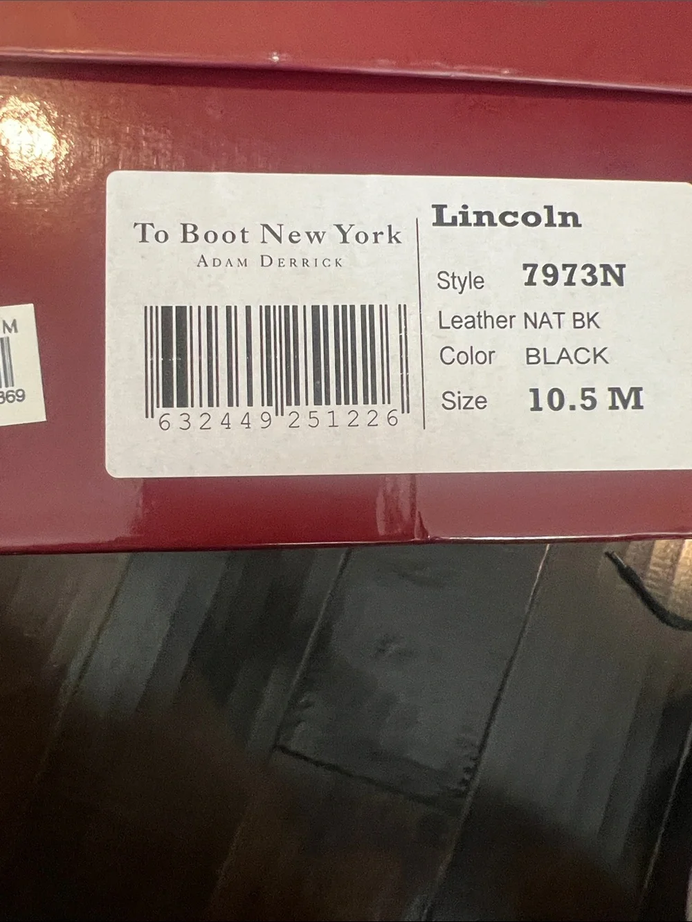 To Boot Men’s Black Leather Lace-Up Boots